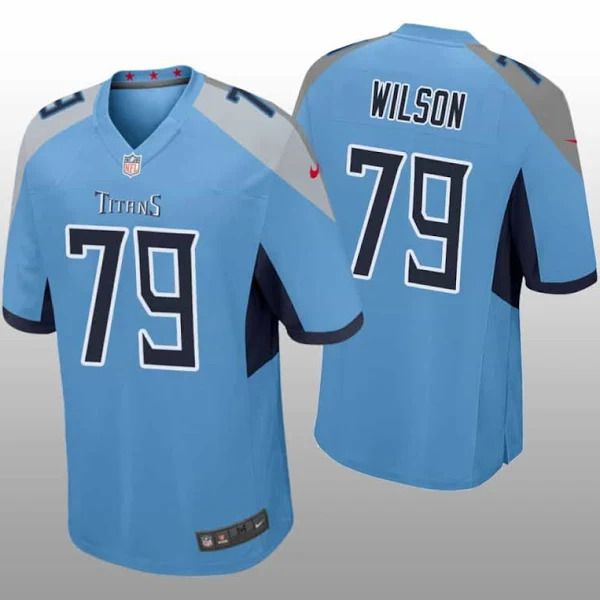 Men Tennessee Titans #79 Isaiah Wilson Nike Light Blue Vapor Limited NFL Jersey